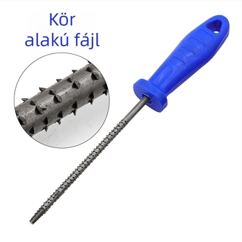 Három darabos fame-reszelő készlet fogantyúval — acélból készült reszelők: félköríves, lapos és kerek