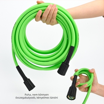 Magasnyomású mosó tömlőegység, 200 bar (2900 psi), M22 csatlakozó, SPH060120-10G modell, Xiong wei