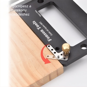 90 fokos pozicionáló lemez vezető sínhez a körfűrészhez, fém, 2 darab Fengsen