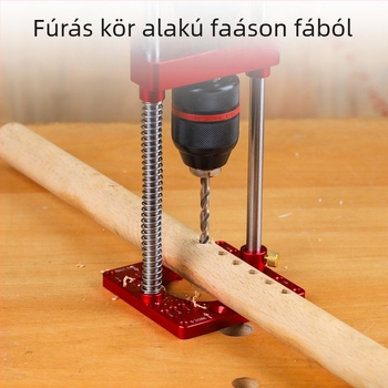 Fonsen Hordozható famegmunkáló kézi fúróállvány asztali fúróhoz – Alumíniumötvözet, DIY famegmunkálás, Súly: 1,5 kg