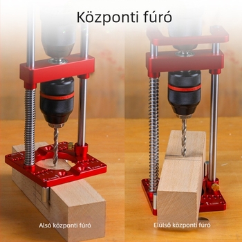 Fonsen Hordozható famegmunkáló kézi fúróállvány asztali fúróhoz – Alumíniumötvözet, DIY famegmunkálás, Súly: 1,5 kg