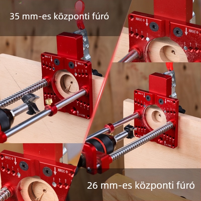 Fonsen Hordozható famegmunkáló kézi fúróállvány asztali fúróhoz – Alumíniumötvözet, DIY famegmunkálás, Súly: 1,5 kg