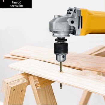 Átalakító fej szögcsiszolóhoz, három-karos tokmány, magas széntartalmú acélból