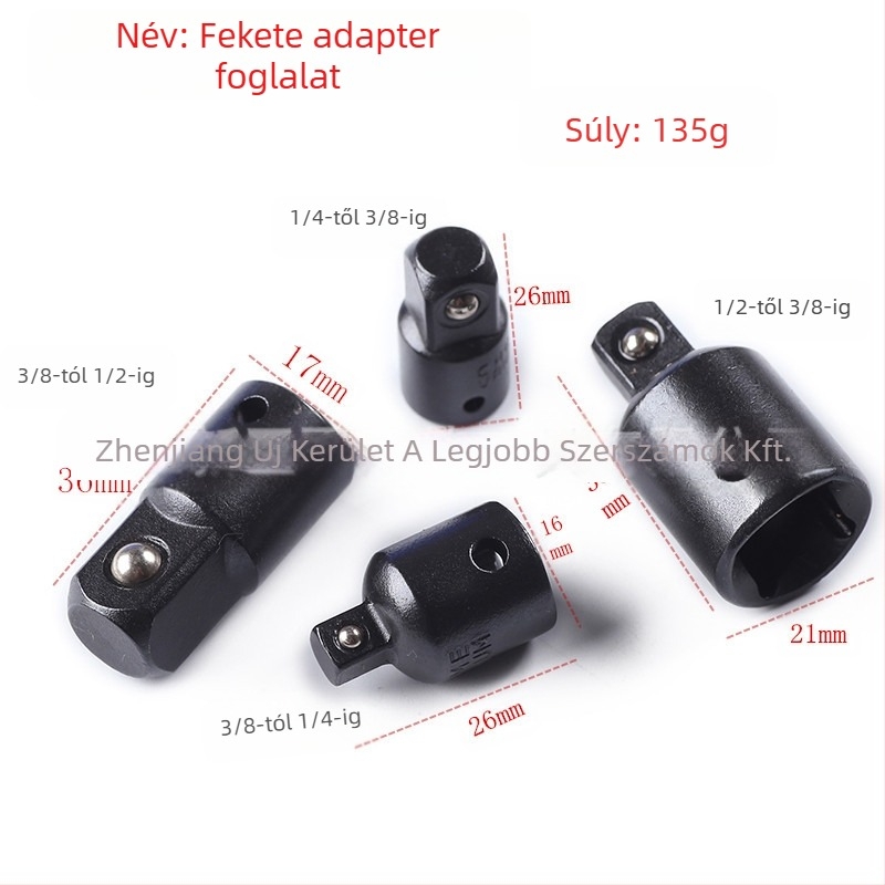 Ling Xian kulcsadapter – redukáló hüvely, 4 db, standard alkatrészek