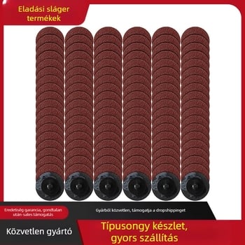 Noyan polírozó korongok TR csatlakozással, korund abrazív