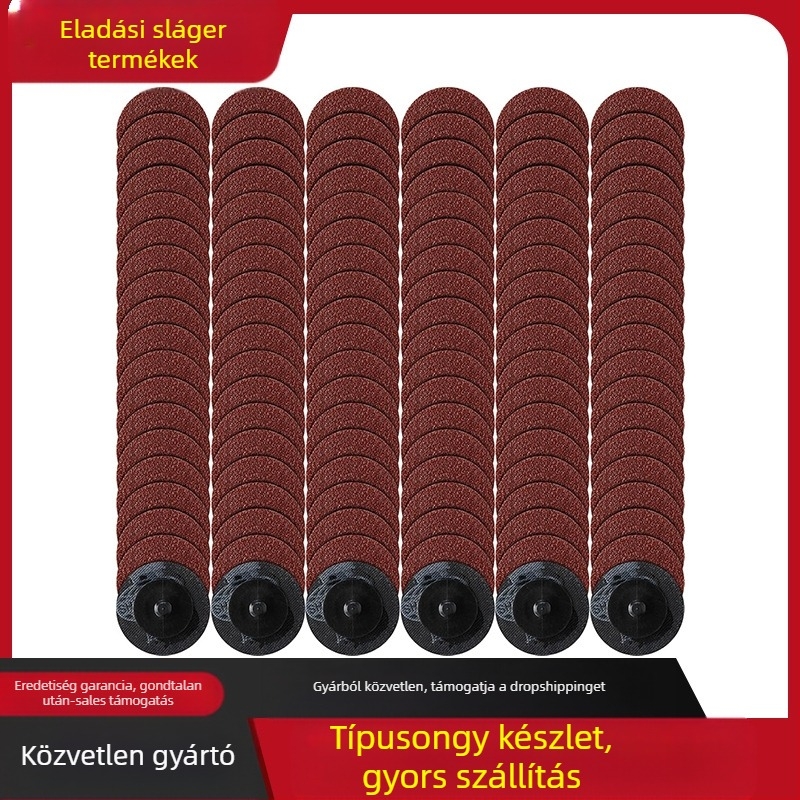 Noyan polírozó korongok TR csatlakozással, korund abrazív