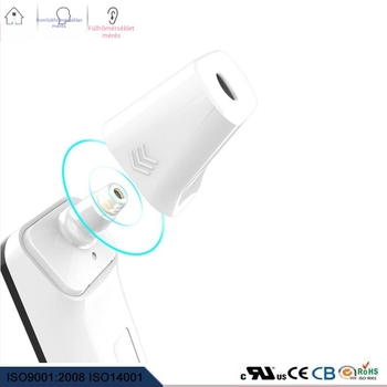 Többfunkciós LED homlok- és fülhőmérő digitális kijelzővel — ALPHAMED UFR102, 2x AAA elem, mérési tartomány 32–43°C