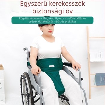 Kerekesszék biztonsági öv – állítható, esés- és előre dőlés elleni védelem, vászon anyag, 150 darab