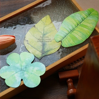 Levél alakú kártyák - One-Leaf Letter Paper sorozat, falidísz, hátul üres, egyszerű és modern stílus, esküvőkön és irodákban ideális ajándék