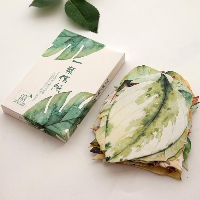 Levél alakú kártyák - One-Leaf Letter Paper sorozat, falidísz, hátul üres, egyszerű és modern stílus, esküvőkön és irodákban ideális ajándék