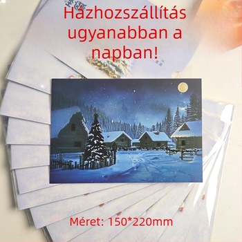 Üdvözlőlap kartonból; nyomtatott kivitel; karácsonyra alkalmas; puha és aranyos stílus; márka Happy ant