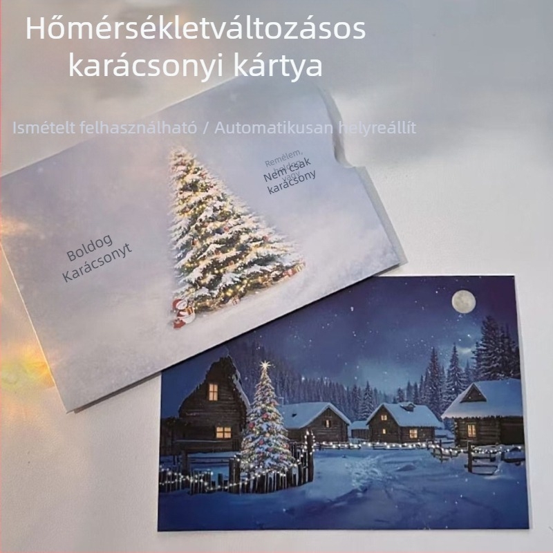 Üdvözlőlap kartonból; nyomtatott kivitel; karácsonyra alkalmas; puha és aranyos stílus; márka Happy ant