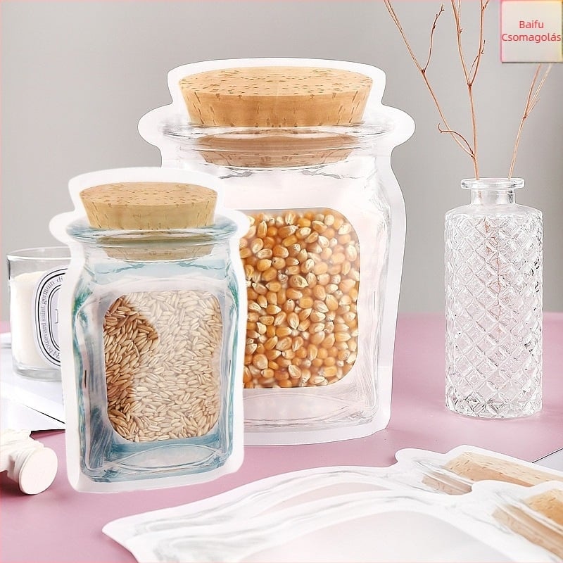 Baifu élelmiszer-minőségű álló tasakok önzáró zárómechanizmussal, kekszekhez és speciális alakú csomagolásokhoz, napi 10 tonnás kapacitás, 6288KH tanúsítvány