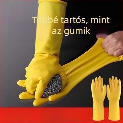Shangrui latex kesztyűk a konyhába, vastagított kivitel, kopásálló és vízálló, mosogatáshoz