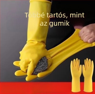 Shangrui latex kesztyűk a konyhába, vastagított kivitel, kopásálló és vízálló, mosogatáshoz