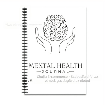 Mentális Egészség Napló Csomag (tervező sorozat, 120 oldal, 100 gsm papír, testreszabható)
