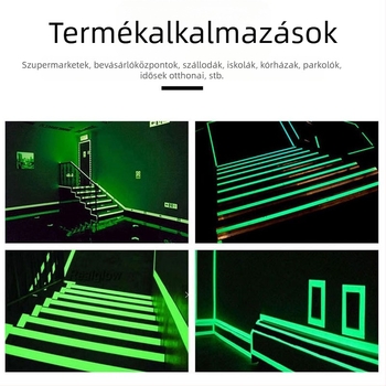 Fluoreszcens szalag, PET (polietilén-tereftalát), 0,18 mm, rövid távú hőállóság 150°C, hosszú távú hőállóság 120°C