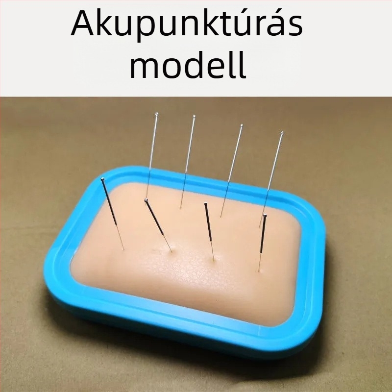 Akupunktúra gyakorló táska kínai medicina hallgatók számára, ABS anyag, modell MZSNSQ-288, 80 darabos doboz, nyomtatott logó