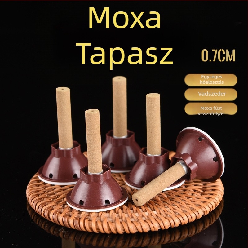Hordozható melegítő moxibüszciós készülék, üröm alapanyag, 0,7 cm vastagság, Qi Miao Tang