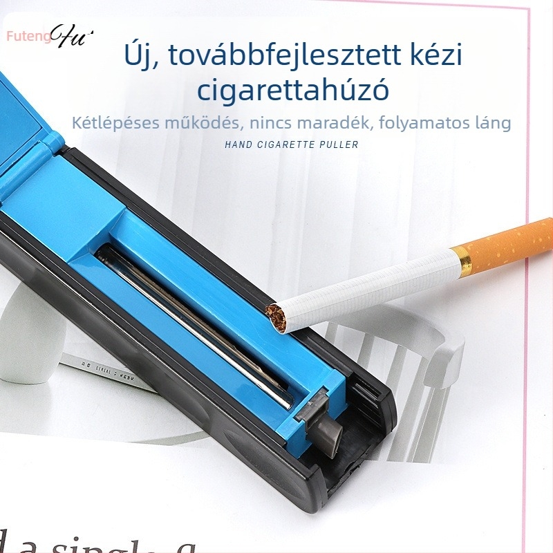 8.0 mm kézi cigaretta-tekercselő toló-húzó mechanizmussal, könnyen használható, egycsöves töltő dohányhoz