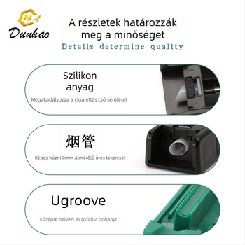 Kézi cigaretta húzó, műanyag kivitel, hordozható, könnyen használható, DIY cigaretta gördítő eszköz