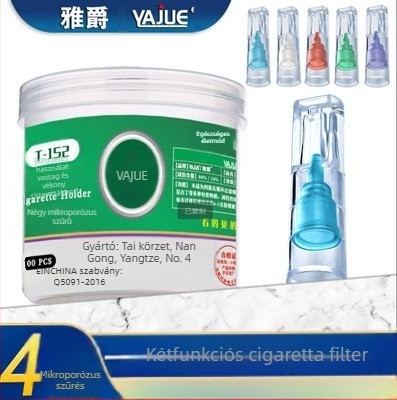 Egyszer használható akril cigarettafilter mikroporózus szűrővel, uniszex; Anyag: Akril; Egyszer használatos: Igen; Logó nyomtatás: Igen; Gyártás testreszabása: Igen; Privát címke: Igen