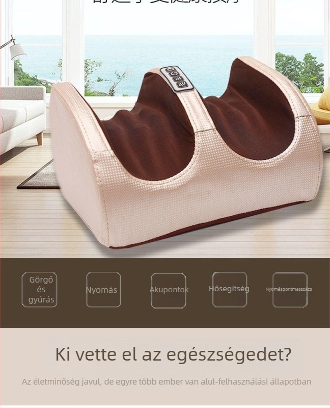 Lábmasszírozó – automata, többfunkciós láb- és lábápoló készülék melegkompresszióval, gyúrással és masszázzsal, számítógépes vezérléssel és időzítővel