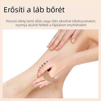 Meridián masszázs fésű — bükkfa, a fáradtság enyhítésére