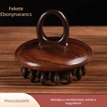 Szantálfa masszírozó hajápoló fésű – általános használatra, import nélkül