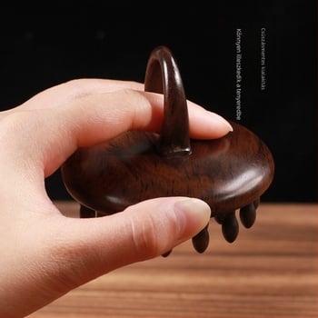 Szantálfa masszírozó hajápoló fésű – általános használatra, import nélkül