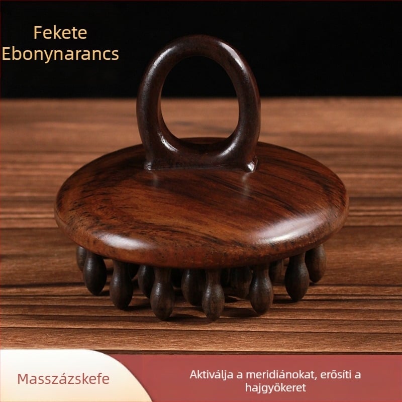 Szantálfa masszírozó hajápoló fésű – általános használatra, import nélkül