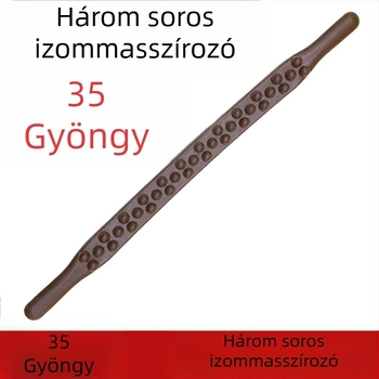 Műanyag 35 gyöngyös masszázs bot teljes test meridián masszírozáshoz, tömeg 229 g