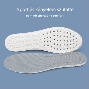 Sport talpó cipőhöz – ultra puha, légáteresztő és könnyű; teljes hosszúságú talpbetét, magas ütéscsillapítás; anyag: PU kötött szövet; uniszex; megfelelő minden típusú lábbelire; minden évszak