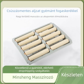 Gördülő talpmasszázs párna — (mesterséges fa, akupunkt masszázs, ujjnyomó lemez, görgőgolyók, 0,8 kg)