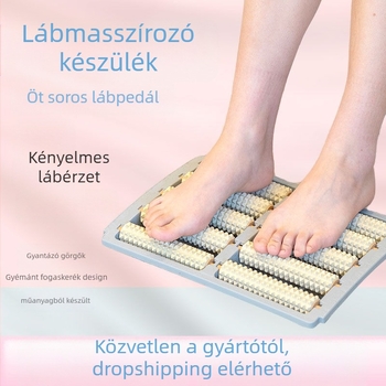 Gördülő talpmasszázs párna — (mesterséges fa, akupunkt masszázs, ujjnyomó lemez, görgőgolyók, 0,8 kg)