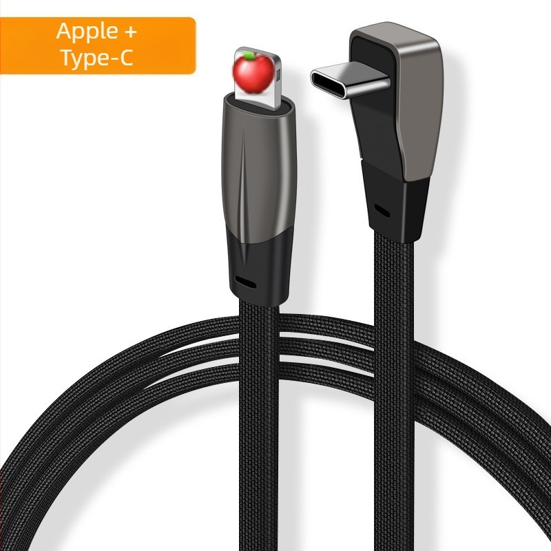 USB-C autós adatkábel kettős végű, lapos kialakítás, gyors töltés