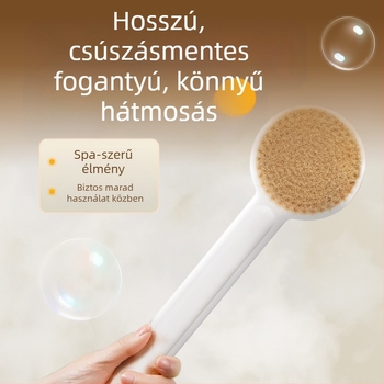 Laibei Hosszú nyeletű fürdőecset — puha sörtéjű, hátmosó és masszázs funkcióval, multifunkcionális tisztítóecset