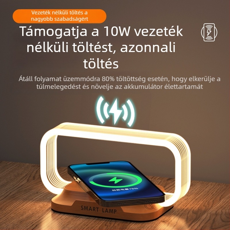 Éjjeli lámpa éjjeliszekrényhez akril árnyékolóval érintésre kapcsolható (CRI ≥90; alap világítás; hálózati tápellátás)