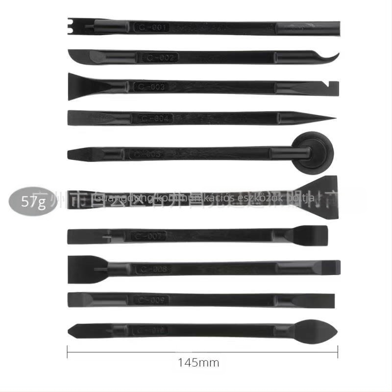 Mobiltelefon szétszerelő készlet, 10 az 1-ben, kettős végű műanyag eszköz, telekommunikációs karbantartáshoz