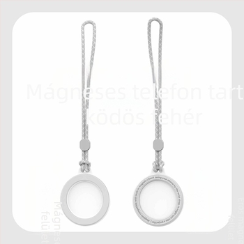 KILO MILO MagSafe mágneses állvány és gyűrű a táska felakasztásához, átlátszó dizájn, műanyag anyag, általános stílus