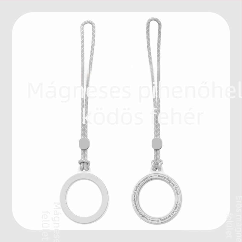 KILO MILO MagSafe mágneses állvány és gyűrű a táska felakasztásához, átlátszó dizájn, műanyag anyag, általános stílus