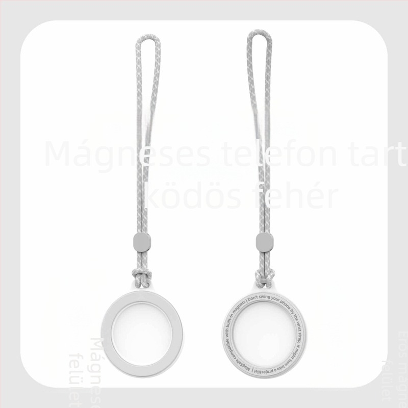 KILO MILO MagSafe mágneses állvány és gyűrű a táska felakasztásához, átlátszó dizájn, műanyag anyag, általános stílus