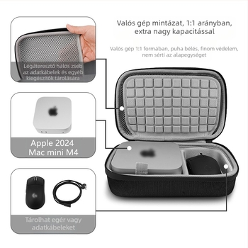 GH-Y0282C EVA tároló táska számítógép kiegészítőkhöz, offset nyomtatás, testreszabható, kiskereskedelmi csomagolás, 3C elektronikai termékek csomagolása