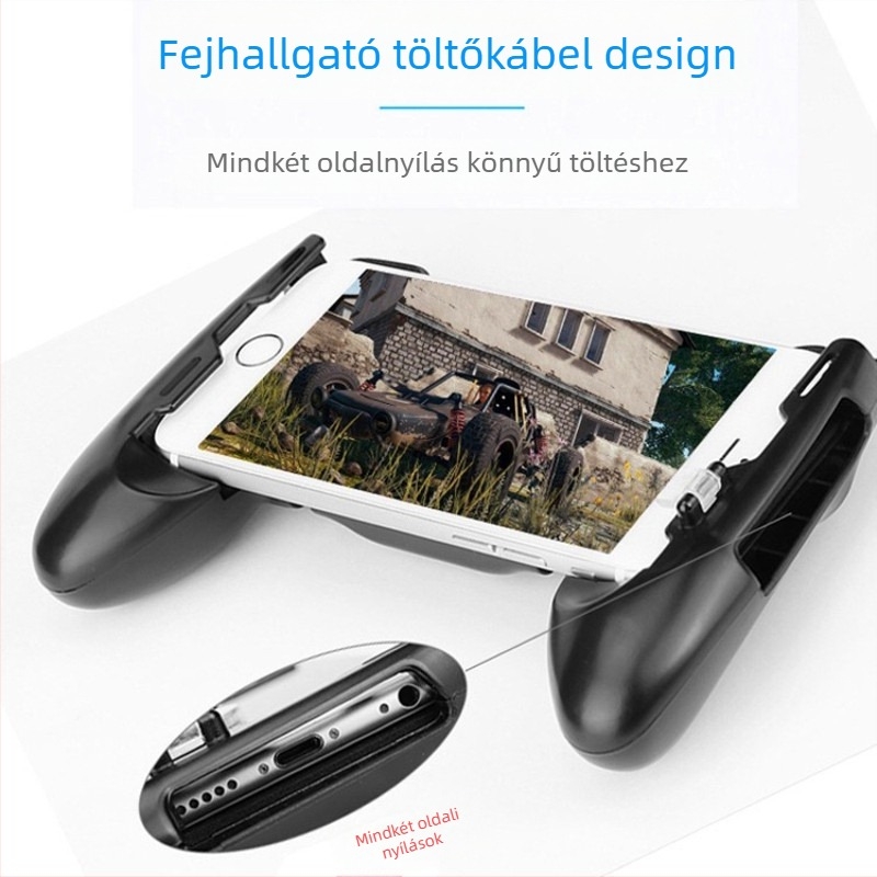 JL-01 mobil játékvezérlő, 3-in-1, vezetékes, állvánnyal, PS/2 interfész, kompatibil Android és iPhone, méretek 15×9.8 cm, tömeg 80 g