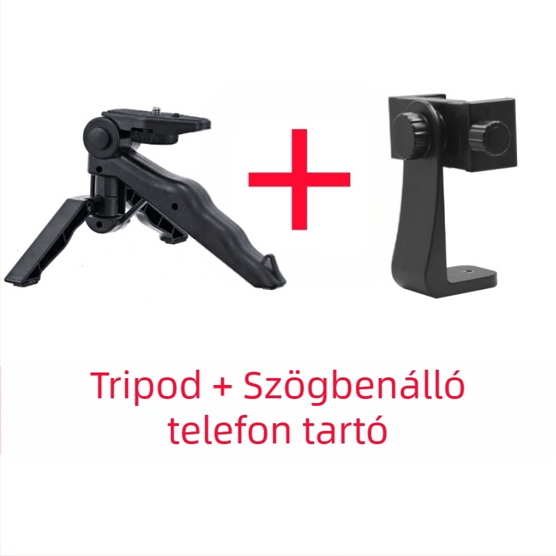 Keke Asztali Mini Tripod telefonklipsz készlettel