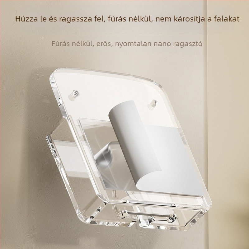 Fali telefontartó fúrás nélkül, konyha, fürdőszoba és nappali használatra