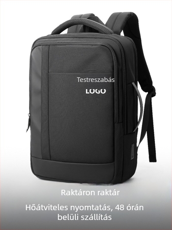 Üzleti hátizsák laptophoz, vízálló membrán, kapacitás 20–35 L, mindennapi ingázáshoz, görbült vállpánt, poliészter bélés