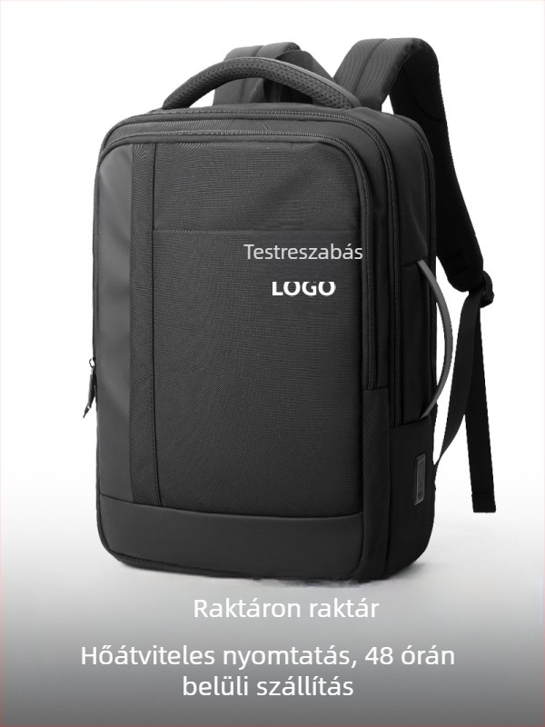 Üzleti hátizsák laptophoz, vízálló membrán, kapacitás 20–35 L, mindennapi ingázáshoz, görbült vállpánt, poliészter bélés