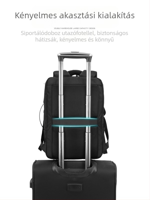 Üzleti hátizsák laptophoz, vízálló membrán, kapacitás 20–35 L, mindennapi ingázáshoz, görbült vállpánt, poliészter bélés