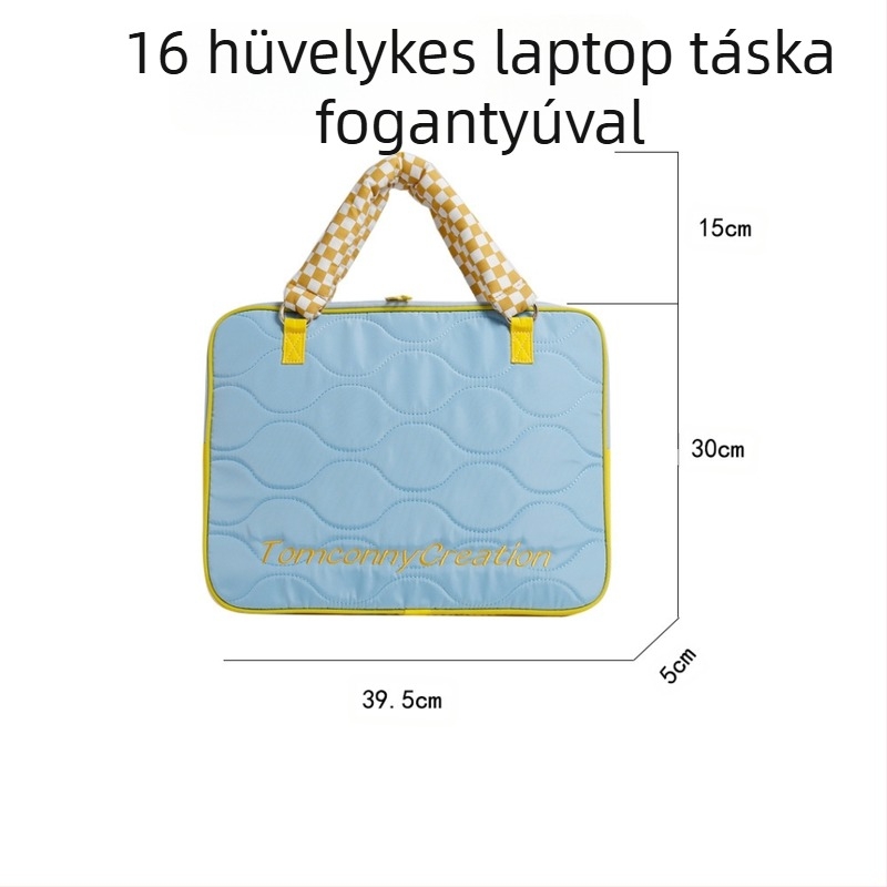 Női laptop táska töltőrekesszel, nejlonból, nagy kapacitású, crossbody vállpánttal